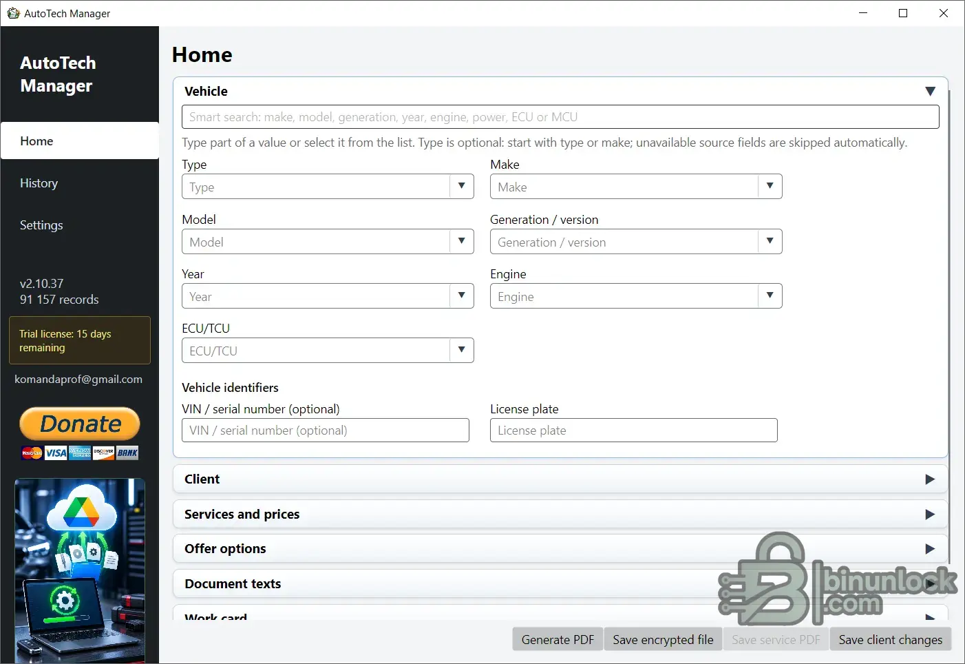 AutoTech Manager 2.10.37 — клиенты, автомобили, услуги, PDF и история работ — вложение 1