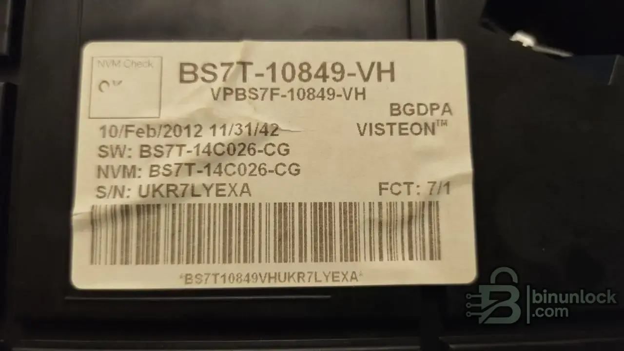 Панель приборов FORD MONDEO 2012 BS7T 24C16 — вложение 1