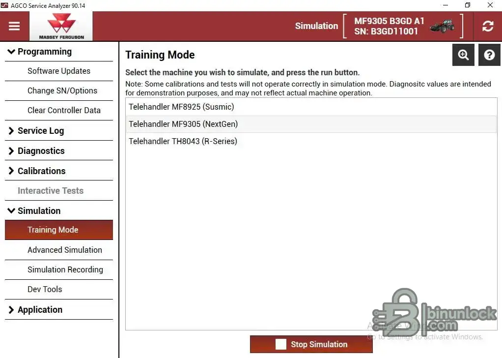 AGCO Service Analyzer — пакет диагностики и программирования 90.14 — скриншот 1