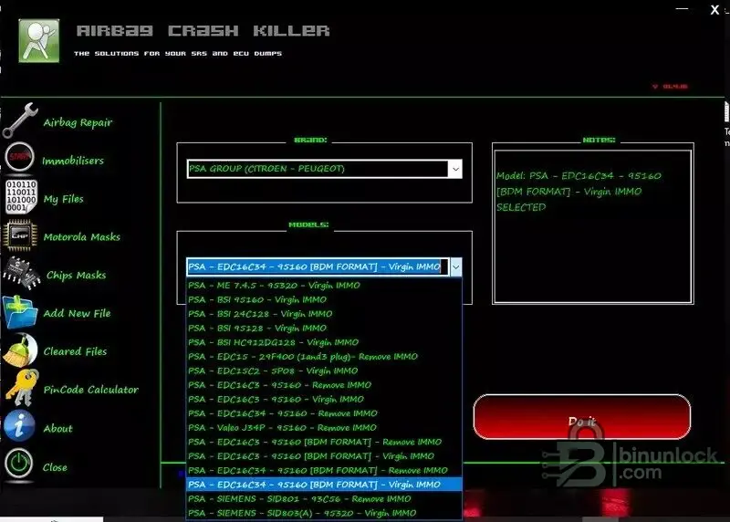 Airbag Crash Repair — сброс crash data SRS и инструменты IMMO 7.8.4 — скриншот 1