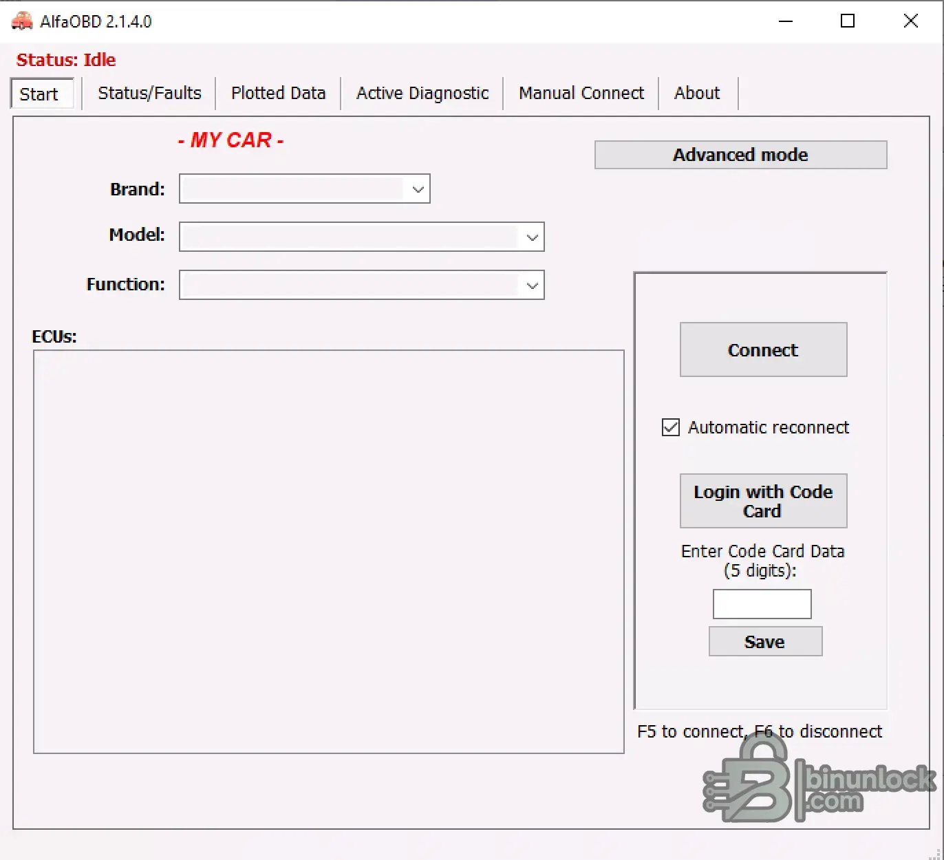 AlfaOBD PC Diagnostics для Fiat, Alfa, Lancia, Chrysler, Jeep 2.5.7 — скриншот 1