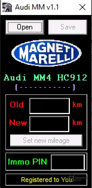 Audi MM — сервис EEPROM и помощник PIN для панели Magneti Marelli MM4 (HC912) 1.1 — скриншот 1