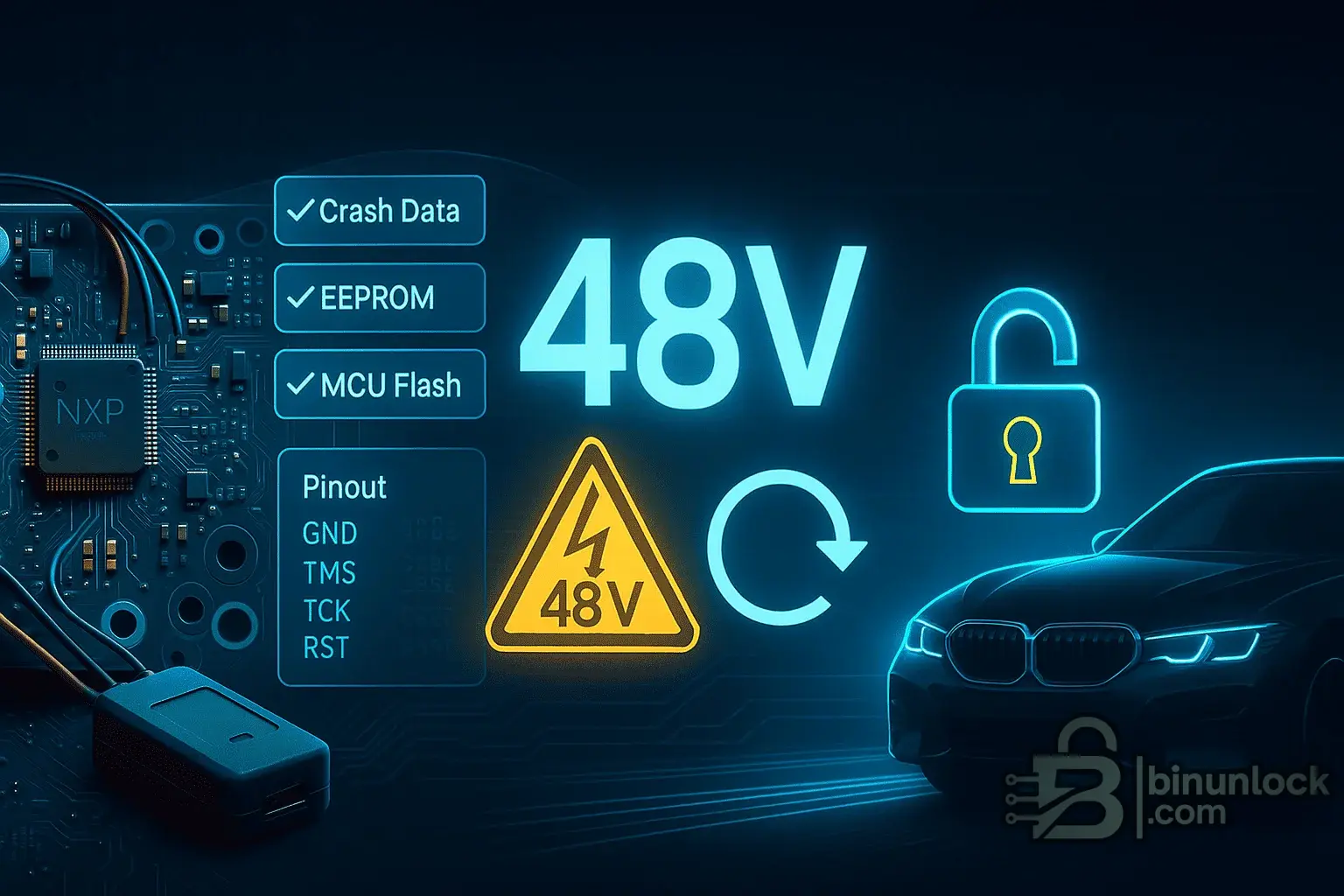 BMW 48V Battery — сброс данных удара и ремонт v1 — скриншот 1