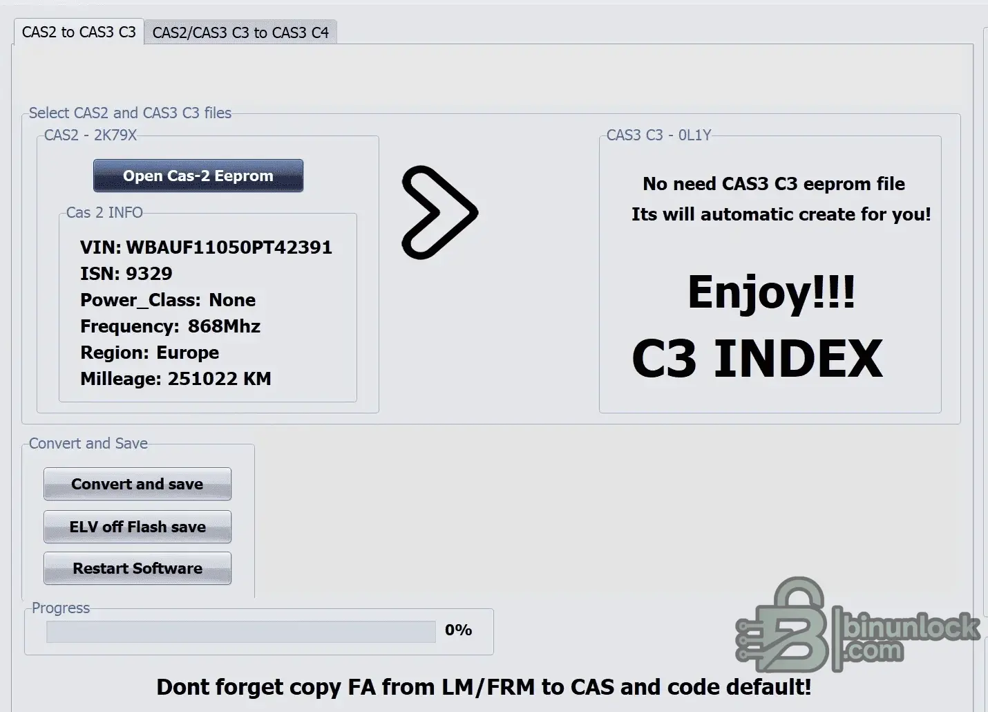 CAS2 to CAS3 Converter — инструмент для апгрейда и клонирования 1.2 — скриншот 1
