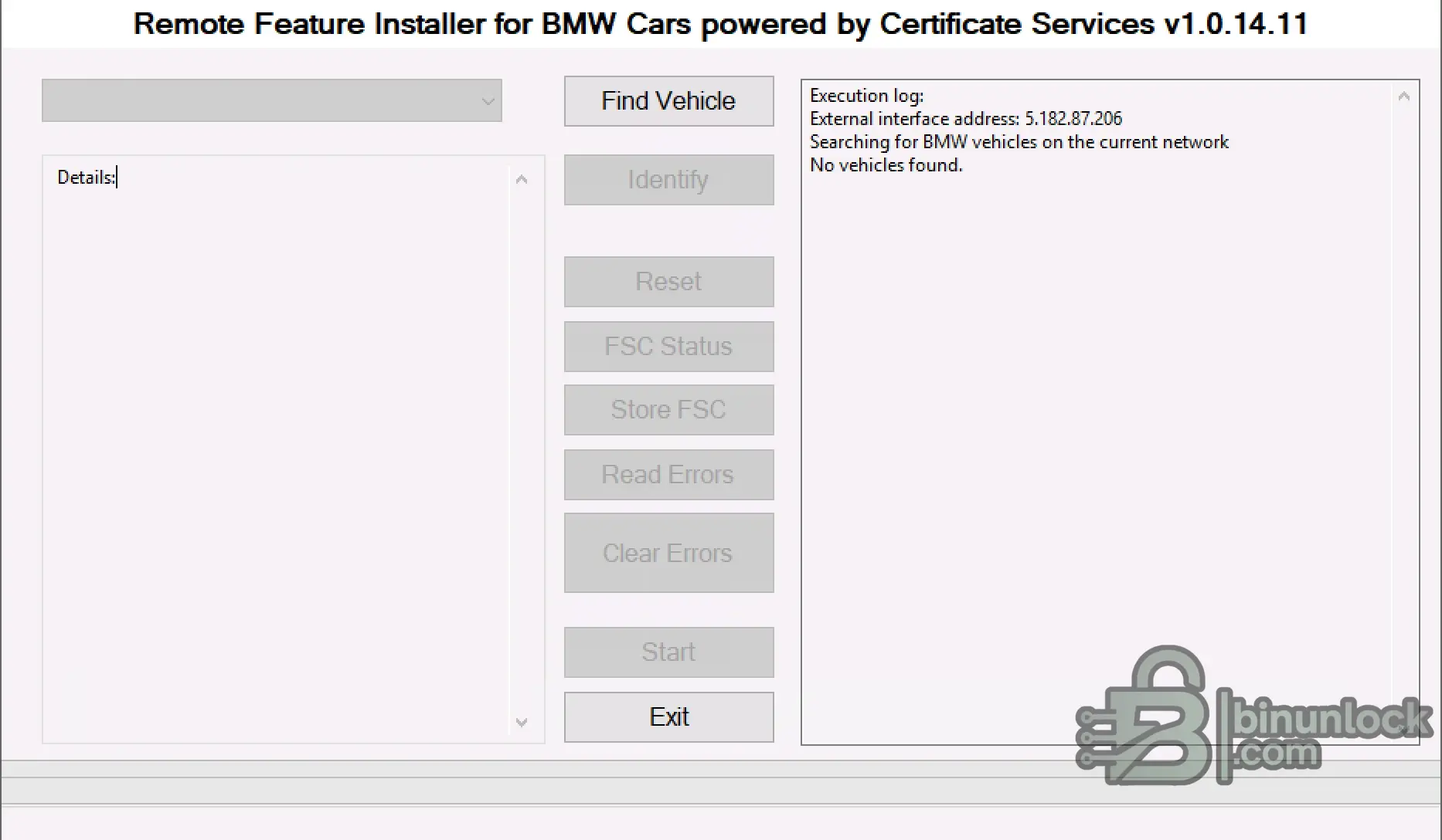 BMW Feature Installer — Удалённое кодирование и FSC Manager 1.0.14.11 — скриншот 1