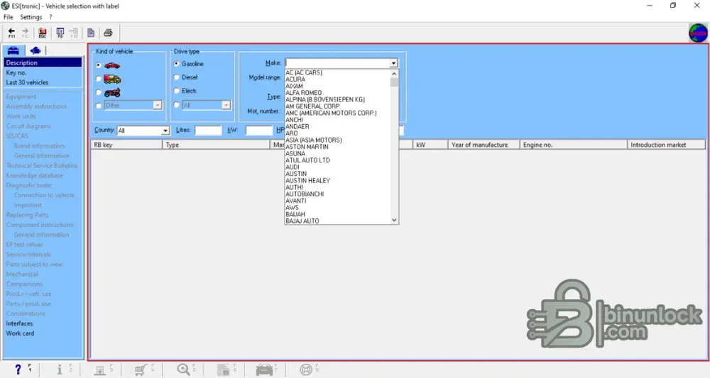 Bosch ESItronic Service Suite — диагностика, электросхемы и запчасти 2019 — скриншот 1