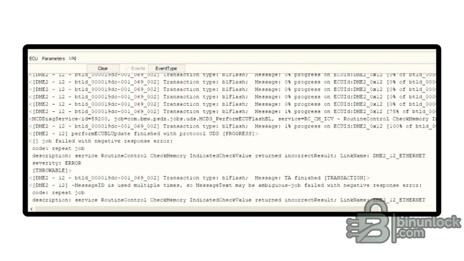 Разблокировка прошивки DME/EDC через E-Sys и патченные файлы BTLD — скриншот 5