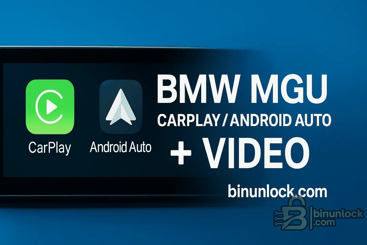 Активация CarPlay и Android Auto на BMW MGU 1.0 — скриншот 1