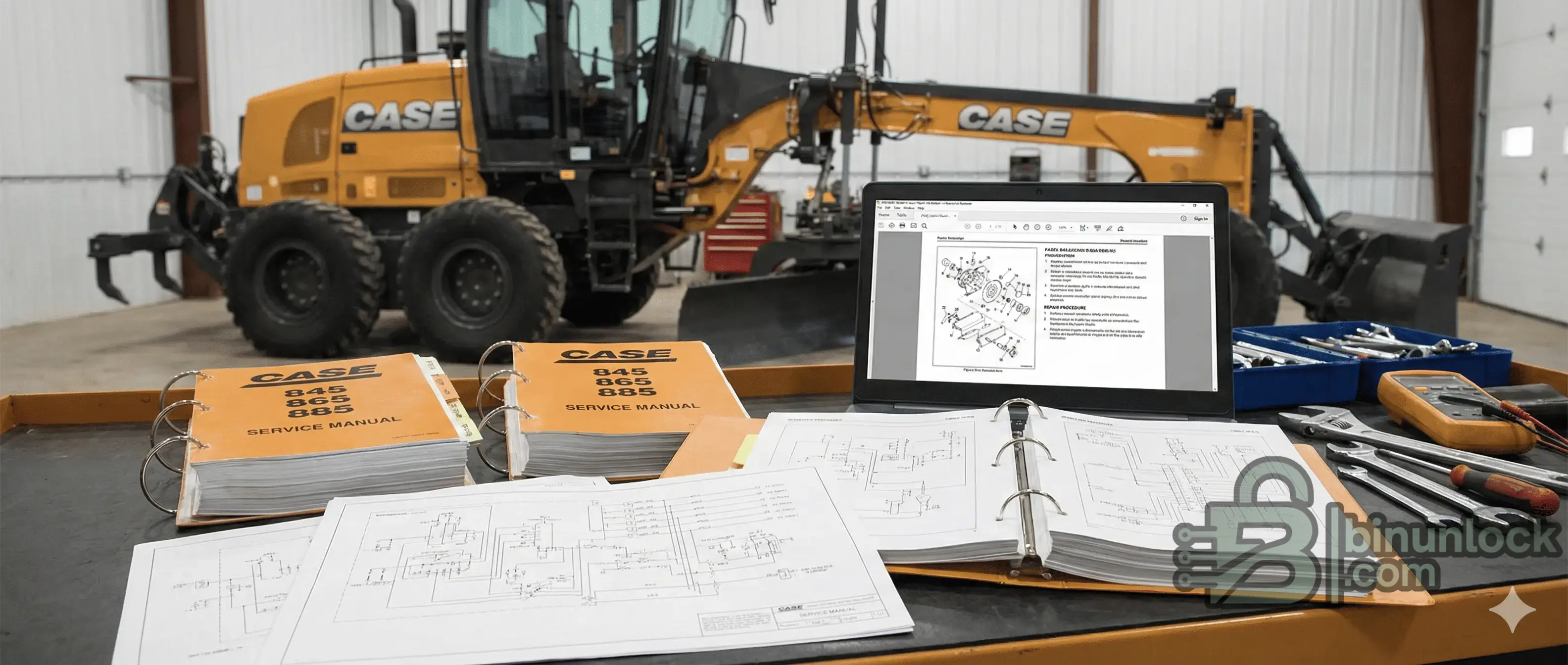 CASE 845 865 885 Grader — полное руководство по сервисному ремонту — скриншот 1