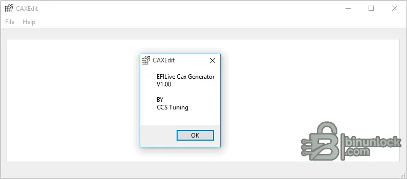 CAXEdit — генератор определений EFILive CAX 1.00 — скриншот 1