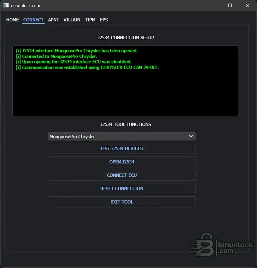 Сервисный пакет Chrysler J2534 Pass-Thru для программирования ECU Beta — скриншот 1