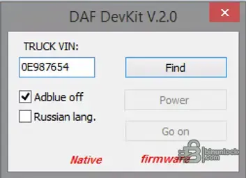 DAF Devik SCR Service Utility — диагностика DEF и NOx 2.0 — скриншот 1