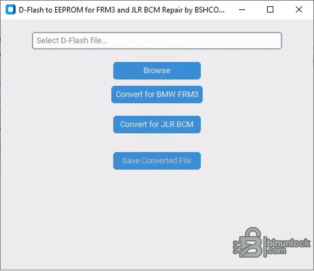 Инструмент ремонта D-Flash → EEPROM — BMW FRM3 и JLR BCM 1.0 — скриншот 1