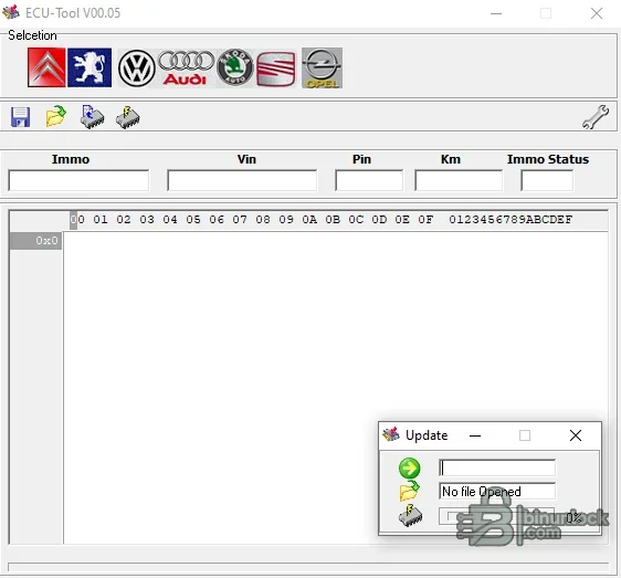 ECU Reader — инструмент для EEPROM и иммобилайзера EDC15 00.05 — скриншот 1
