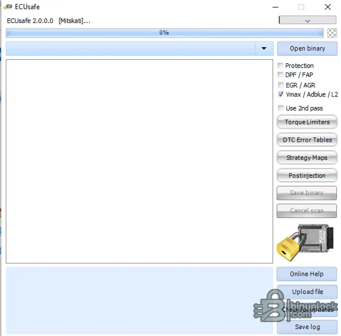 ECUsafe — инструмент для решения DPF, EGR, Adblue и Vmax 2.0.0.0 — скриншот 1