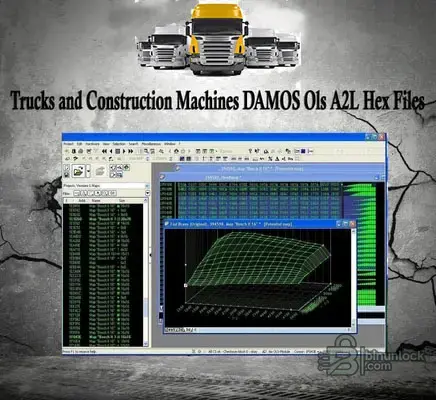 Коллекция DAMOS, Ols, A2L и Hex-файлов для грузовиков и строительной техники — вложение 1