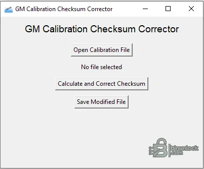 GM — корректор контрольных сумм калибровок для сегментированных BIN 1.0 — скриншот 1
