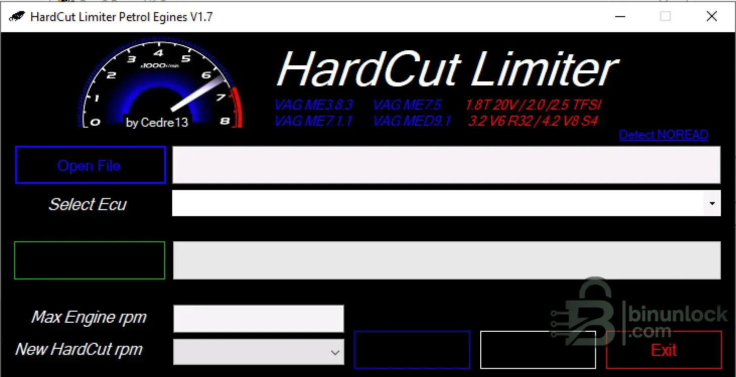 Hardcut Limiter — Попы и прострелы ECU Tool для VAG 1.7 — скриншот 1