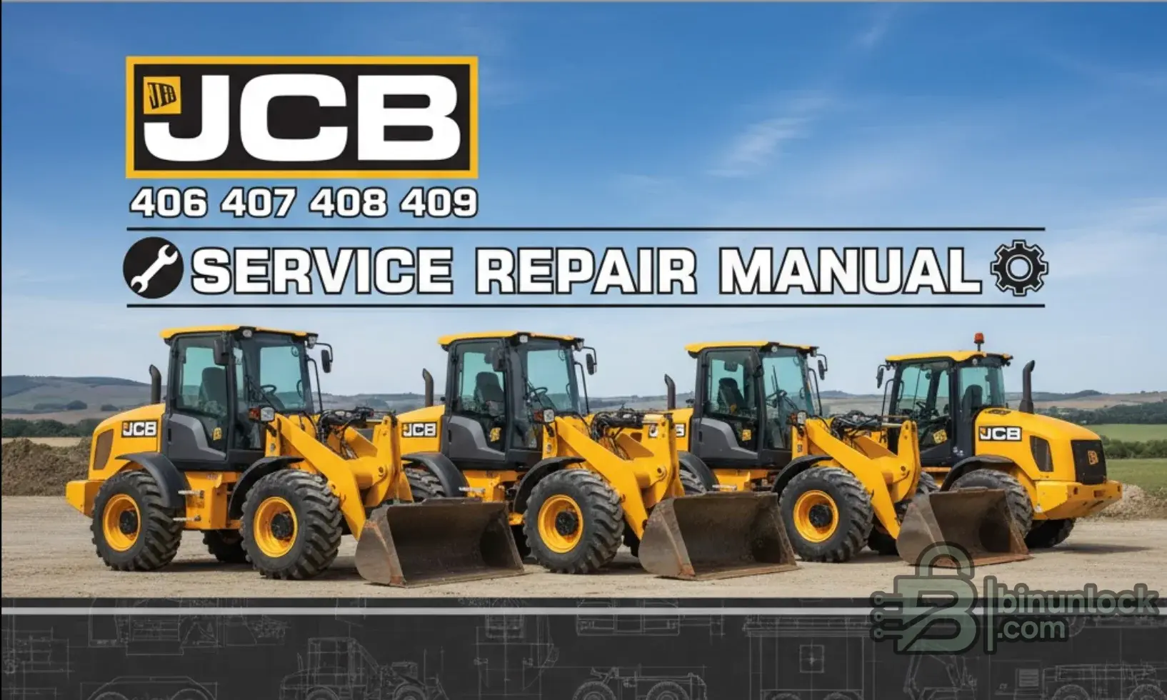 Руководство по обслуживанию колесного погрузчика JCB 406–409 — скриншот 1