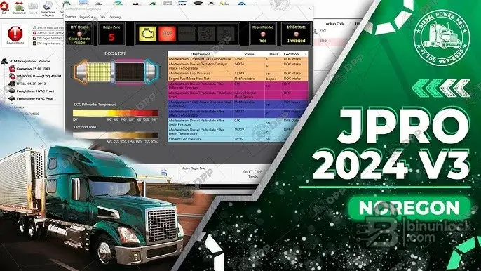 JPRO (Noregon) — диагностика тяжёлых коммерческих грузовиков всех марок и двунаправленные тесты 2024 v3 — скриншот 1