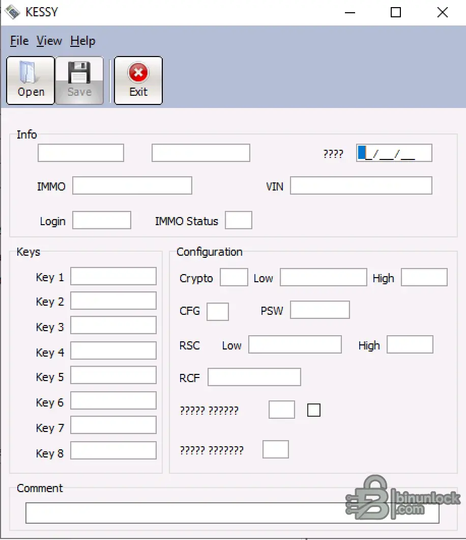 KESSY Dump Tool — редактор иммобилайзера VAG и слотов ключей 1.0 — скриншот 1