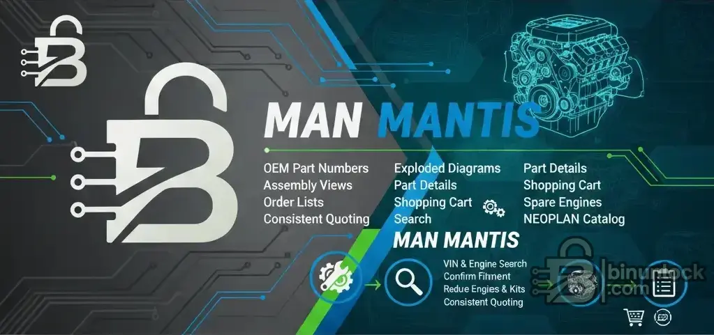 Каталог запчастей MAN MANTIS для быстрых поисков по VIN Based 04-2024 — скриншот 1