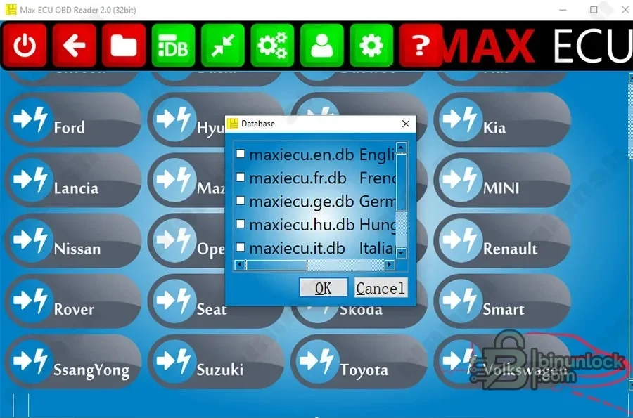 MaxiECU2 — мультибрендовая OBD-диагностика и обслуживание модулей 2.0 — скриншот 1