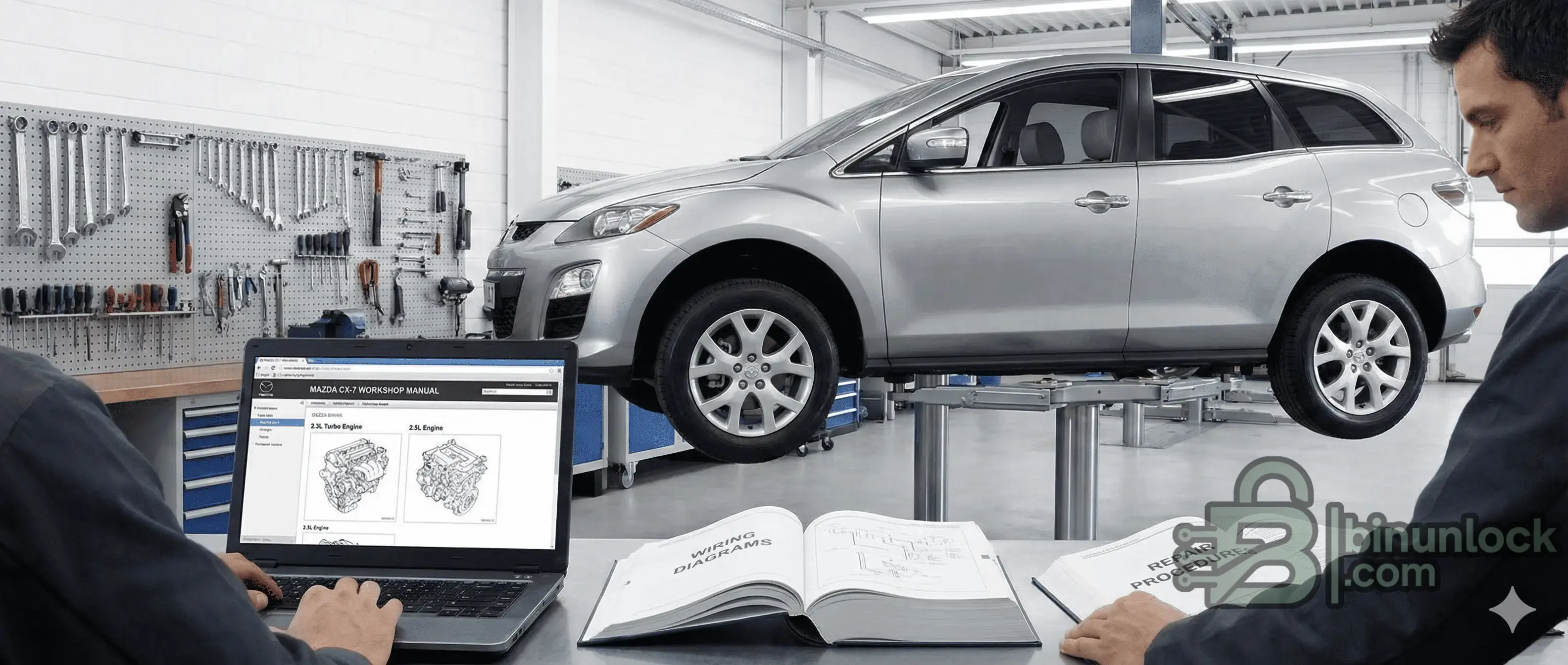 Mazda CX-7 2011 — полный сервисный мануал по ремонту — скриншот 1