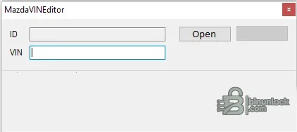 Mazda VIN Editor — утилита для работы с VIN в прошивках ECU 1.0.0.2 — скриншот 1