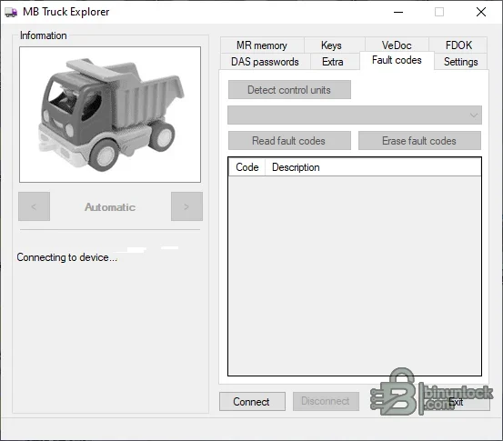 MB Truck Explorer — ПО для обслуживания ECU и ключей тяжёлой техники 2.6 — скриншот 1