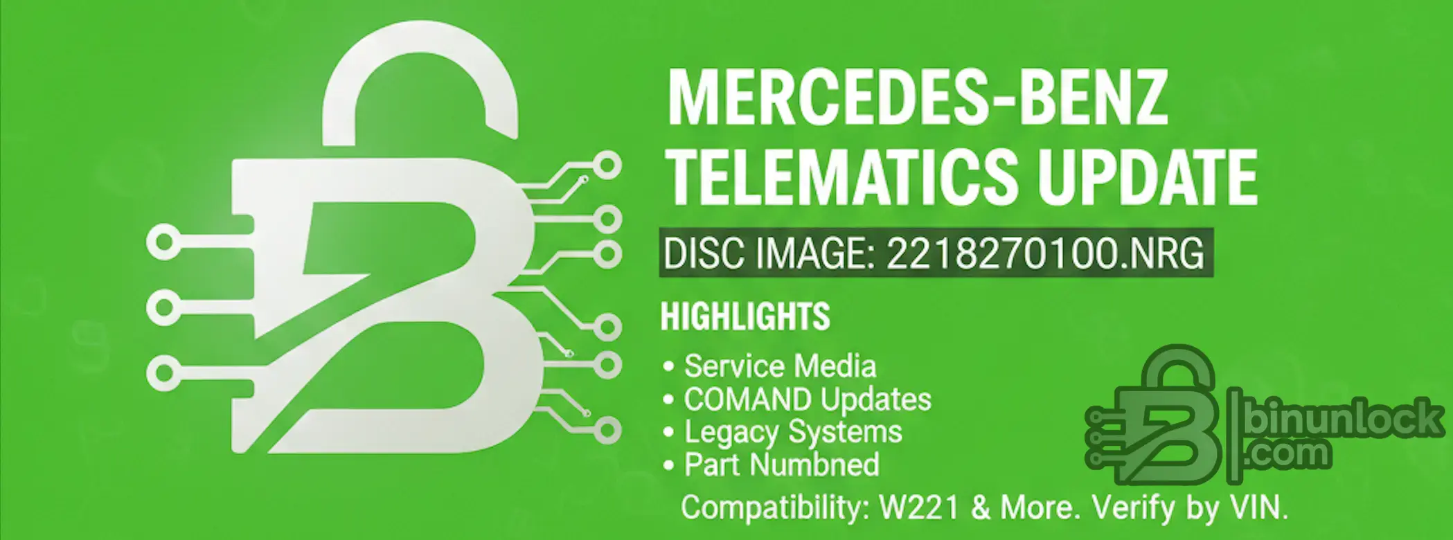 Mercedes Telematics Disc Image для обновлений COMAND 2016 — скриншот 1