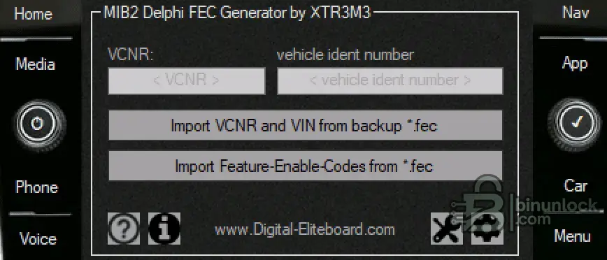 MIB2 Delphi FEC Manager — набор для активации функций 2025-09-25 — скриншот 1