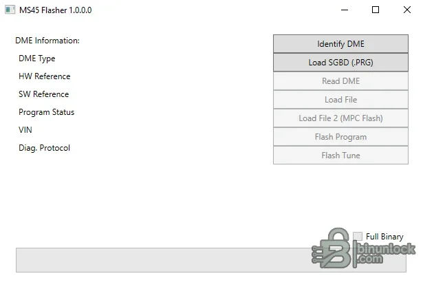 MS45 Flasher — утилита чтения и записи ECU BMW 1.0.0.0 — скриншот 1