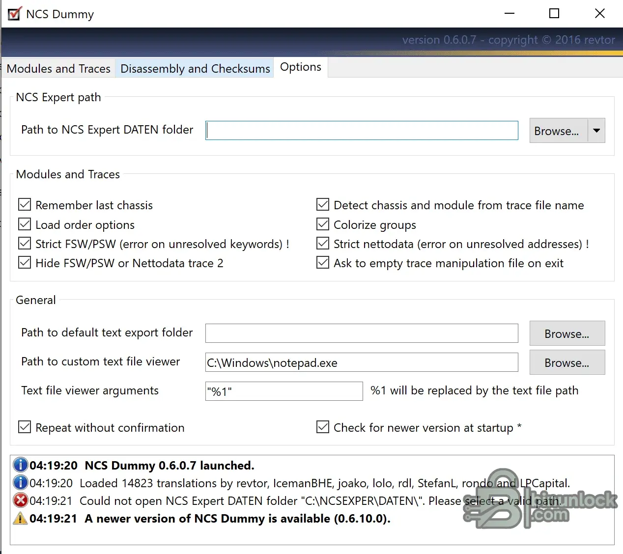 NCS Dummy — продвинутый помощник для NCS Expert 0.6.10 — скриншот 1