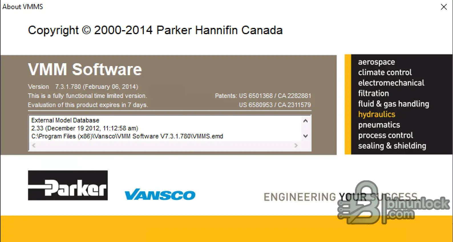 Parker Vansco VMMS Ladder Logic и инструмент диагностики VMM 7.3.1.780 — скриншот 2