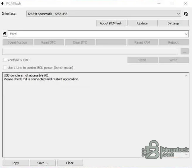 PCMflash — ПО для программирования ECU и TCU через J2534 1.2.1 — скриншот 1