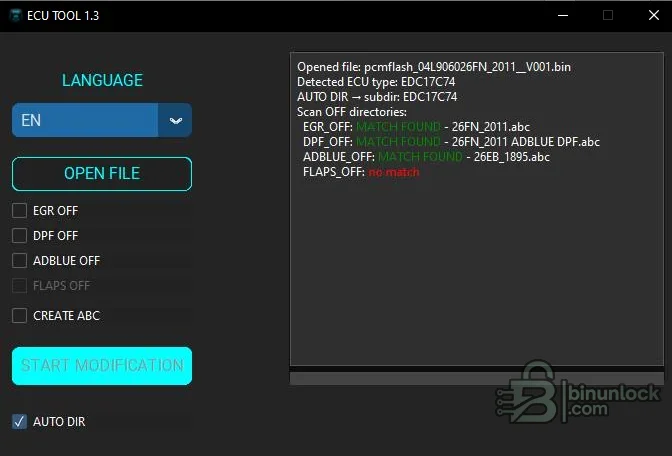 PedroSoft ECU Tool — редактор файлов EGR, DPF, AdBlue и заслонок 1.3 — скриншот 1