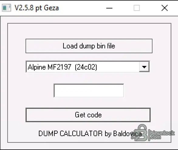 Калькулятор кода дампа EEPROM радио для головных устройств Car Audio 2.8.3 — скриншот 1