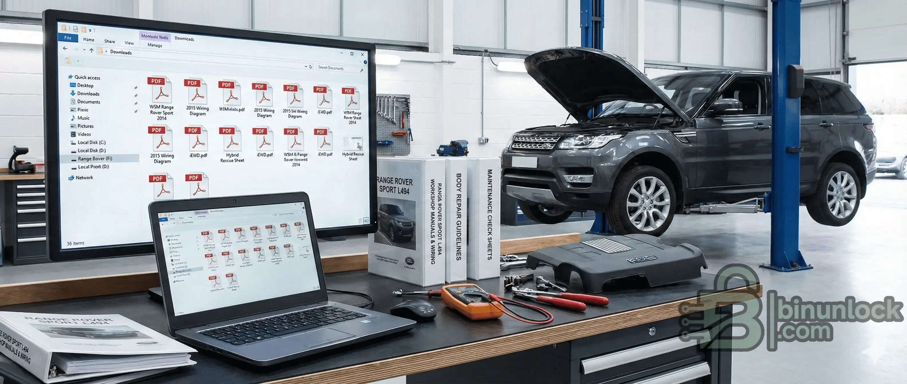 Полный пакет руководств по ремонту Range Rover Sport L494 — скриншот 1