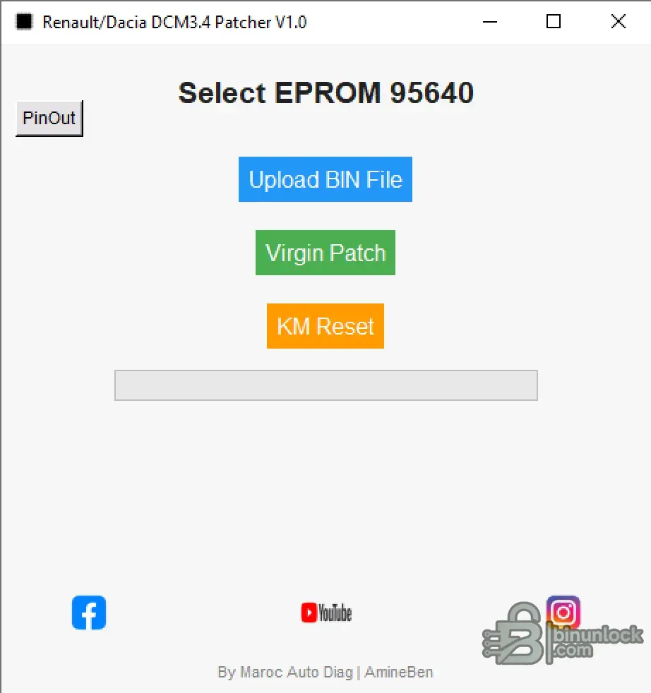 Renault/Dacia DCM ECU Tool — обнуление 95640 EEPROM и сервисная утилита 3.4 — скриншот 1