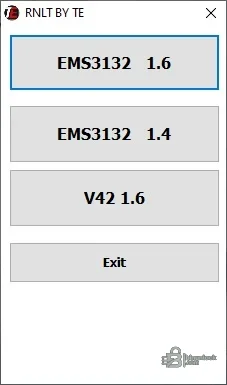 RNLT by TE — утилита калибровки Renault EMS3132 1.0.0.0 — скриншот 1