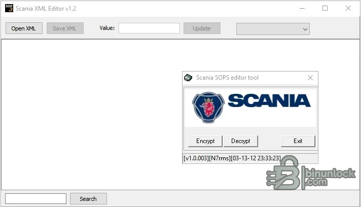 Scania SOPS Editor Suite — пакет для шифрования, расшифровки и редактирования конфигурации автомобиля 1.0.0.1 — скриншот 3