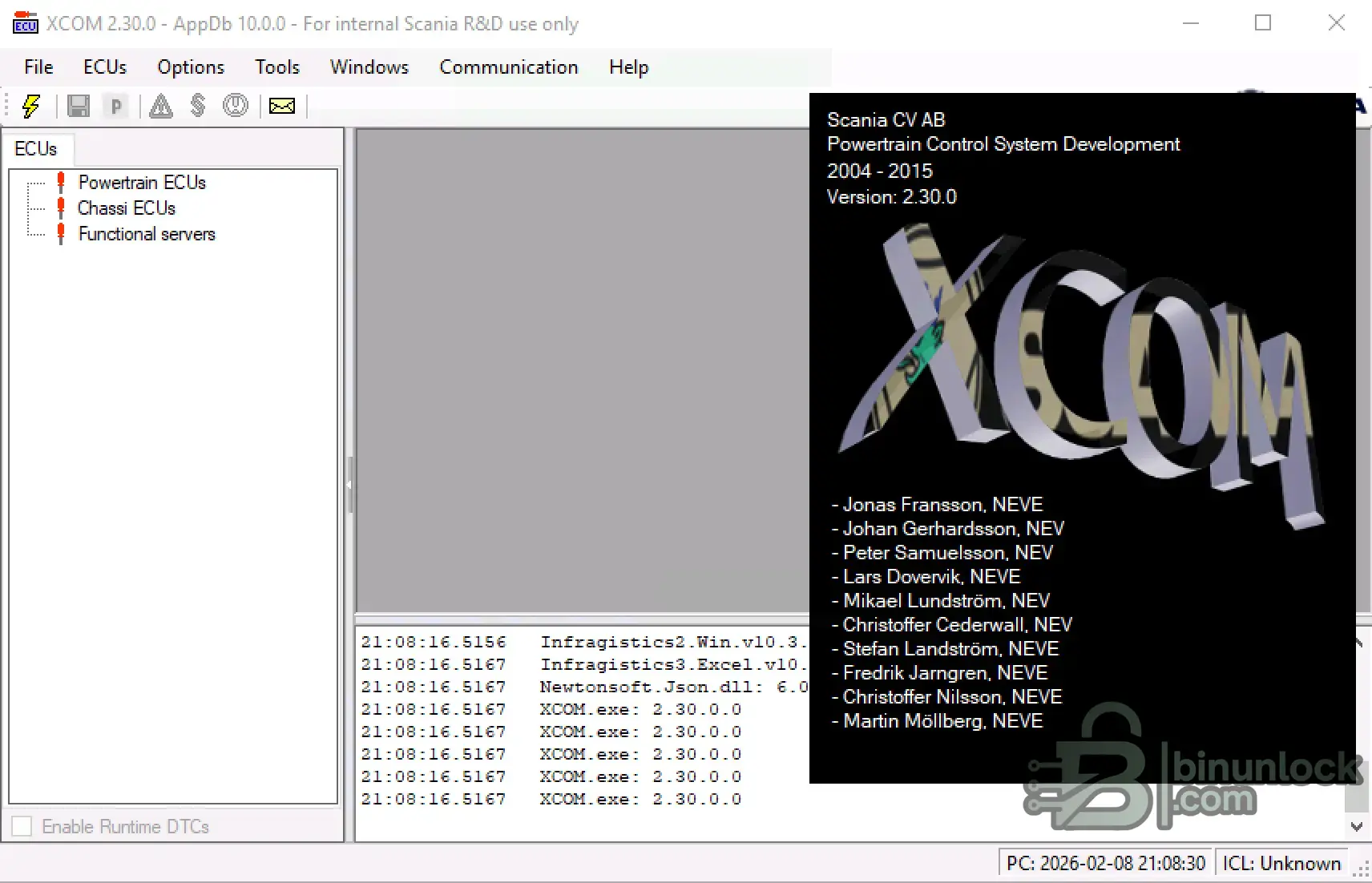Scania XCOM ECU Engineering и Diagnostics Workbench 2.54 — скриншот 2