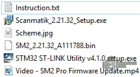 Scanmatik Multibrand J2534 RP1210 Diagnostic 21.32 file screen