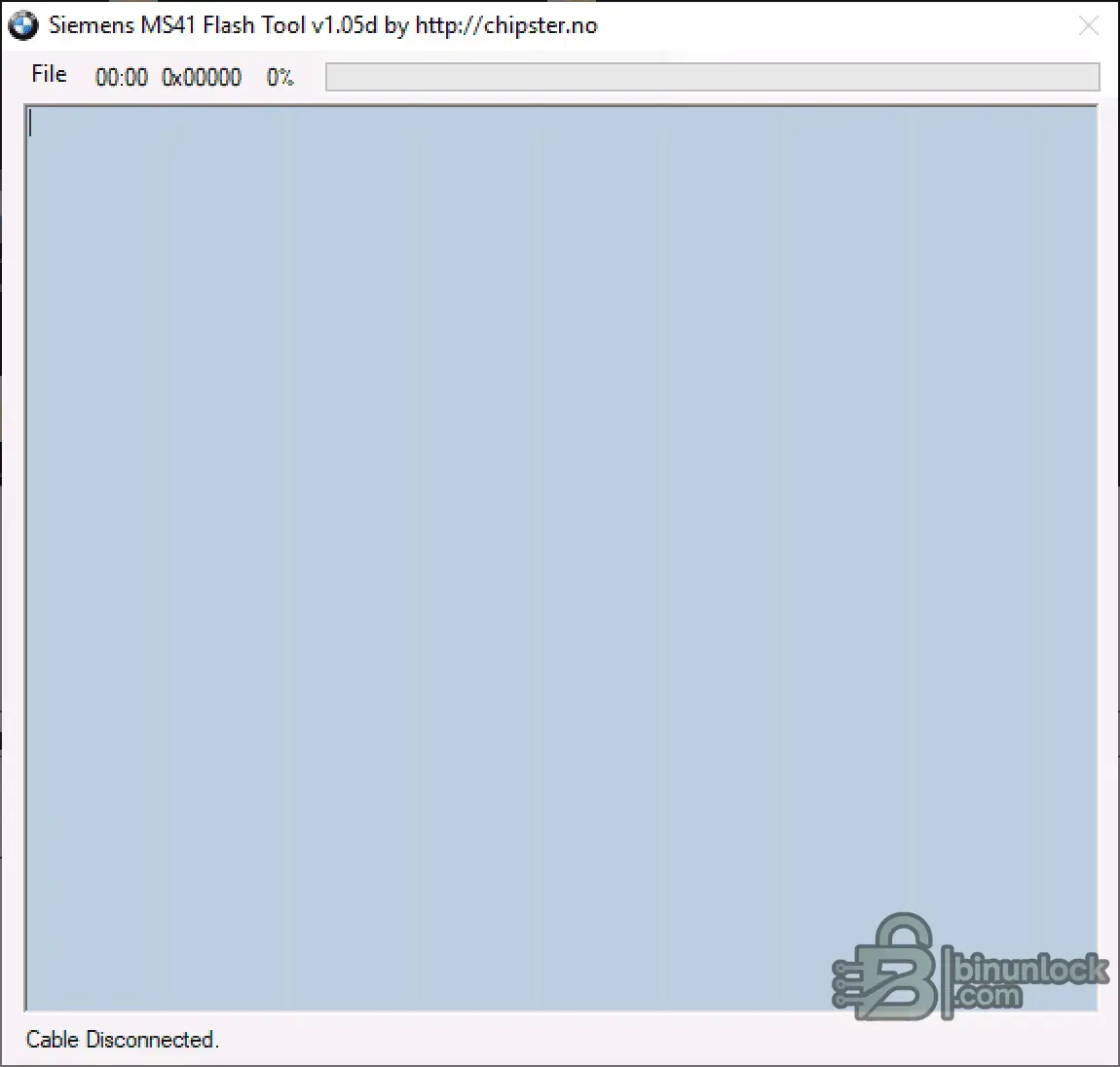 Siemens MS41 Flash Tool — утилита чтения и записи BMW DME 1.05d — скриншот 1