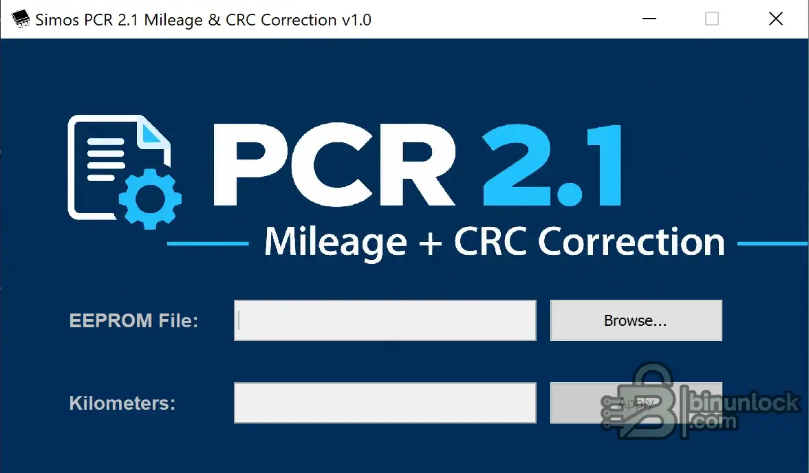 Simos PCR2.1 — коррекция пробега и CRC — инструмент для EEPROM 1.0 — скриншот 1
