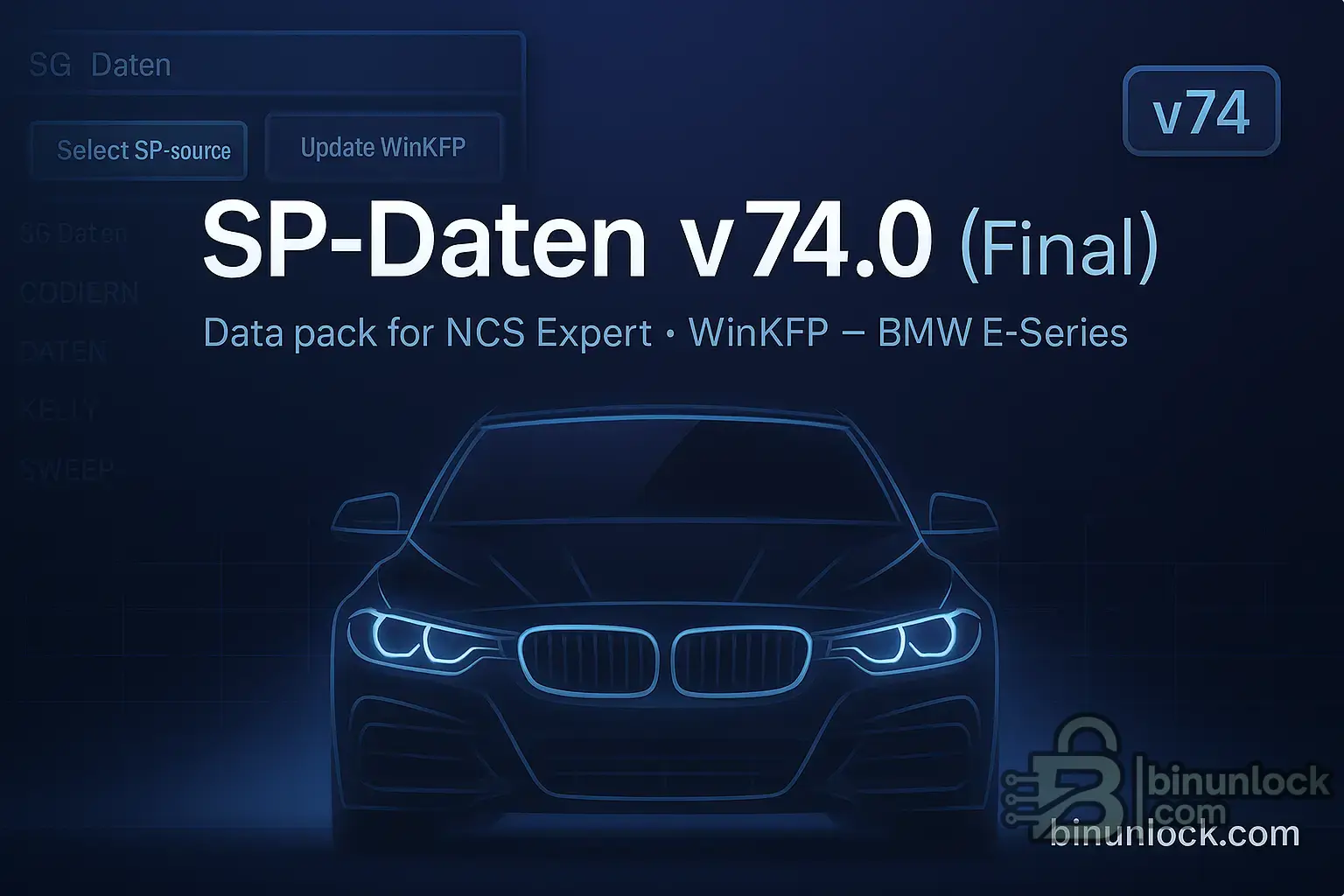 SP-Daten v74.0 Final — загрузка для NCS Expert и WinKFP — скриншот 1