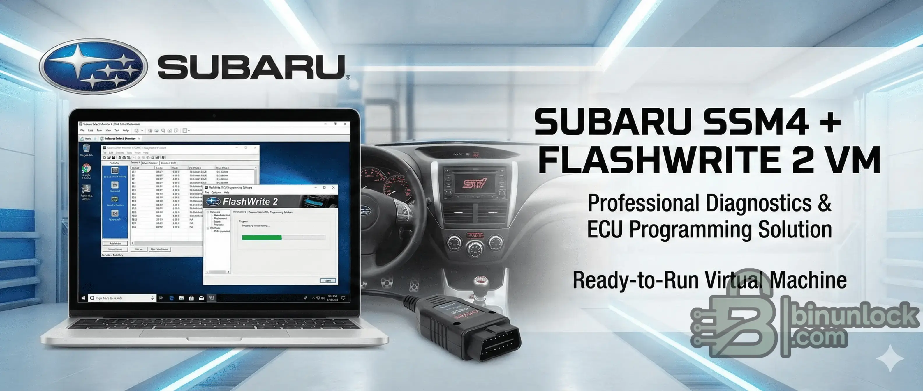 Виртуальная машина Subaru SSM4 и FlashWrite VM для диагностики и программирования ECU 26.6 — скриншот 1