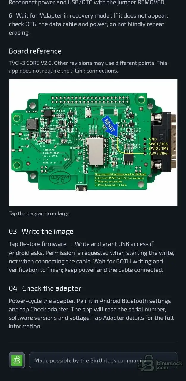 THINKDIAG 2 и EDIAG Plus — восстановление прошивки через USB-C без программатора 1.1.3 — скриншот 3