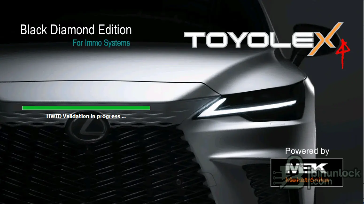 Toyolex 3 diagnostic screen